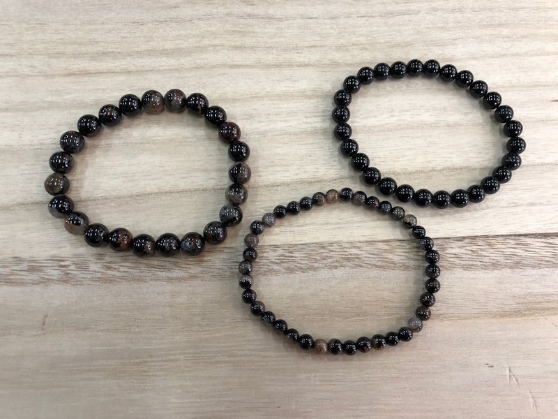 Pulsera Turmalina negra bola